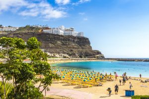 Amadores beach (Playa del Amadores), Gran Canaria island, Spain