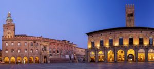 Bologna - Palazzo Comunale and Palazzo del Podesta on the Piazza