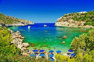 Turquoise,Beaches,Of,Rhodes,greece