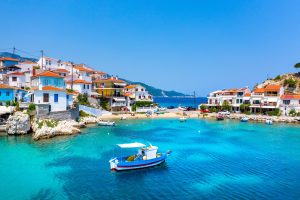 ViewOfKokkariFishingVillageWithBeautifulBeachSamosIsland