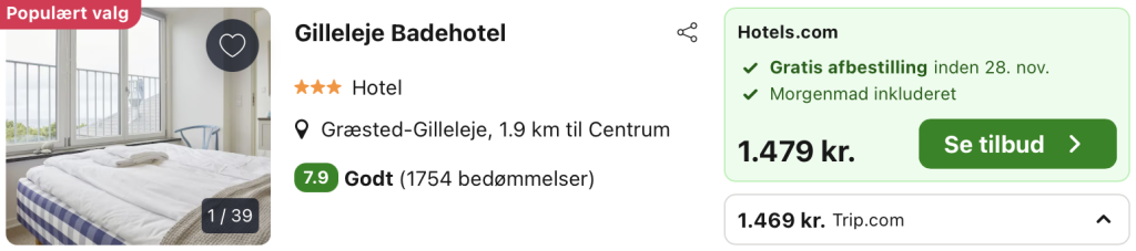 Gilleleje badehotel - Rejs365