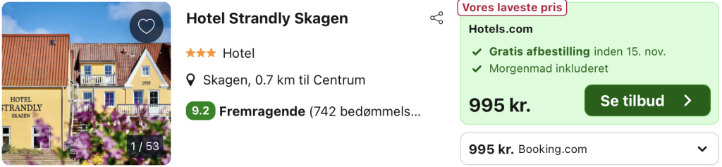 Hotel Strandly Skagen - Rejs365