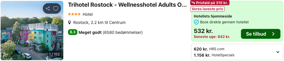 Trihotel Rostock - Rejs365