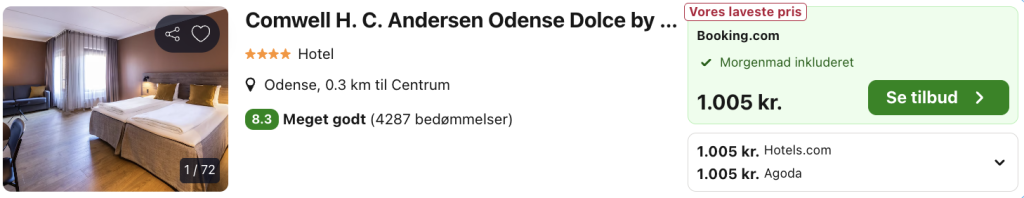 Odense tilbud - Rejs365