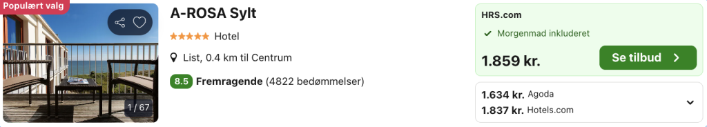 A-Rosa Sylt tilbud - Rejs365