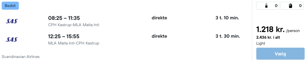 København - Malta - Rejs365