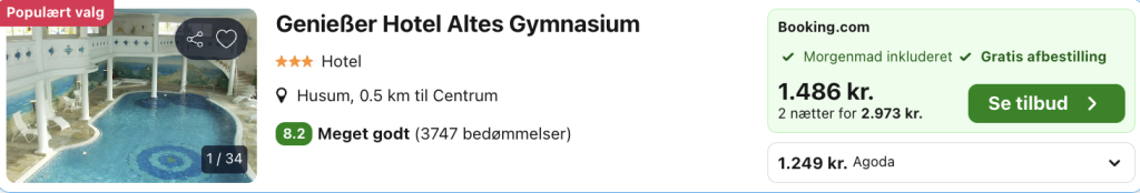 Husum tilbud - Rejs365