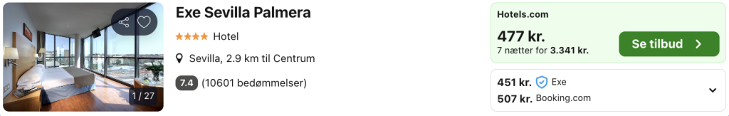 Sevilla tilbud - Rejs365