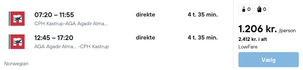 Agadir tilbud - Rejs365