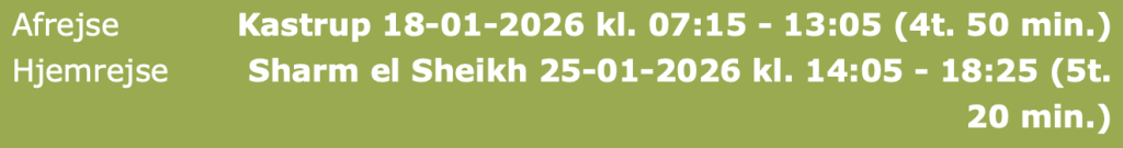København - Sharm el Sheikh - Rejs365