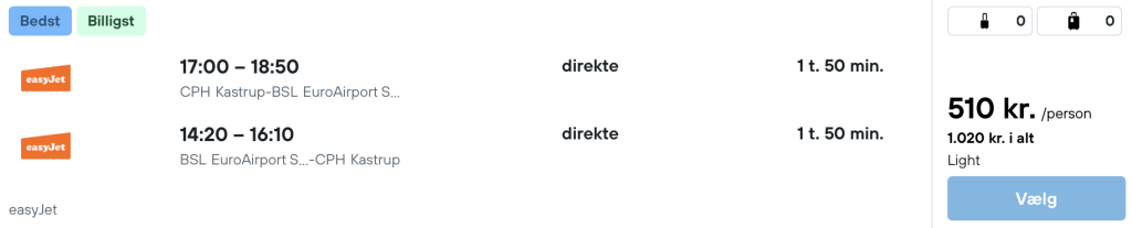 København - Basel - Rejs365