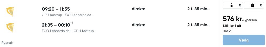 København - Rom - Rejs365