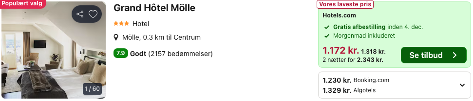 Hotel Kullen - Rejs365