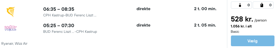 København - Budapest - Rejs365