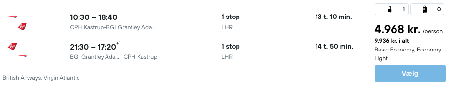 København - Barbados - Rejs365