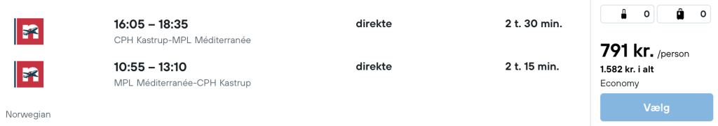 København - Montpellier - Rejs365