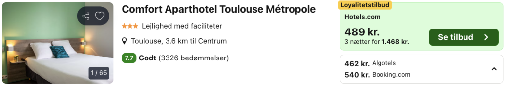Toulouse tilbud - Rejs365