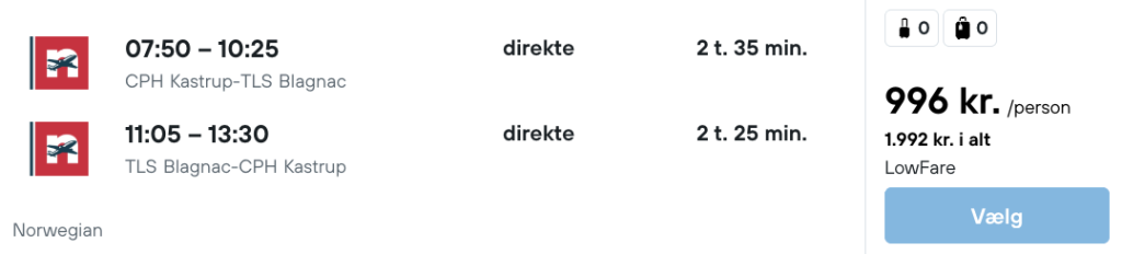 Toulouse tilbud - Rejs365