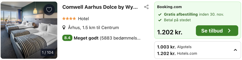 Comwell Aarhus - Rejs365