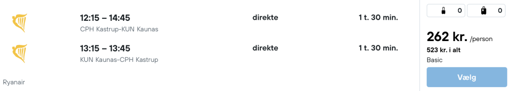 København - Kaunas - Rejs365