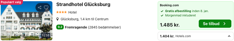 Strandhotel Glücksburg - Rejs365