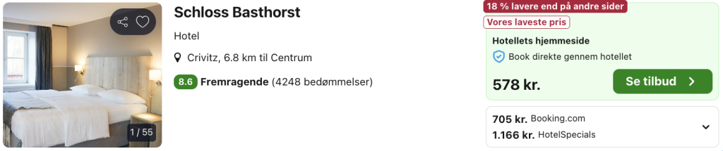 Schloss Basthorst tilbud - Rejs365