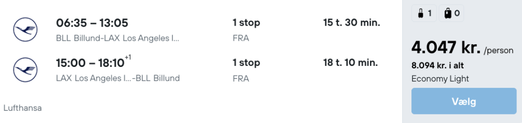 Los Angeles tilbud - Rejs365