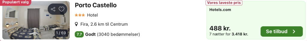 Santorini tilbud - Rejs365