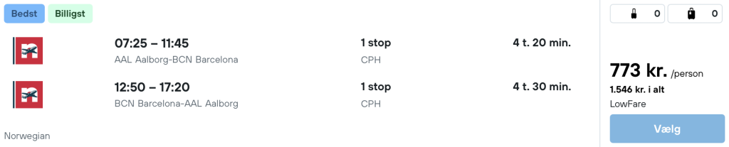 Aalborg - Barcelona - Rejs365