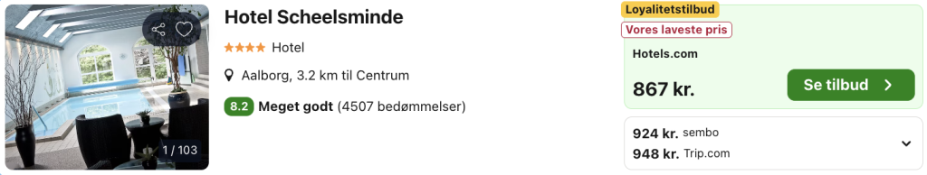 Hotel Scheelsminde tilbud - Rejs365