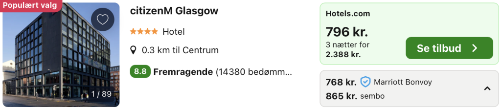 Hotel Glasgow - Rejs365