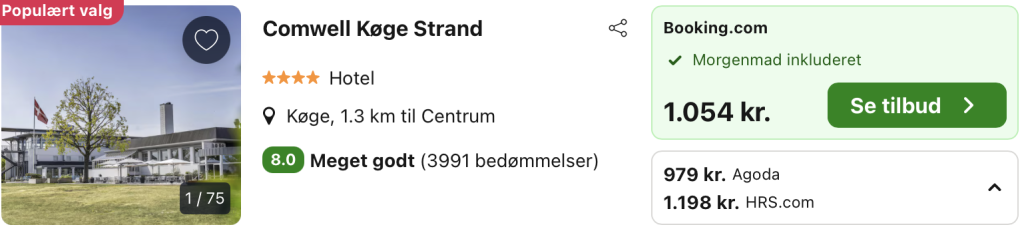 Comwell Køge Strand - Rejs365