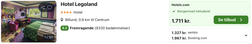 Legoland tilbud - Rejs365