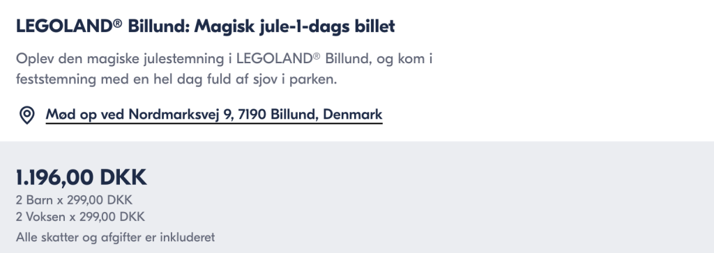 Legoland tilbud - Rejs365