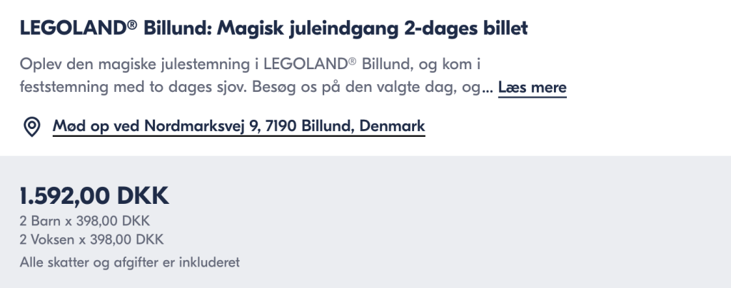 Legoland tilbud - Rejs365