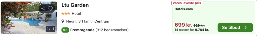 Jamaica tilbud - Rejs365