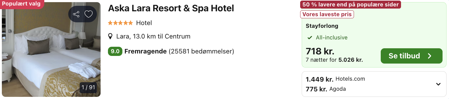 Antalya tilbud - Rejs365