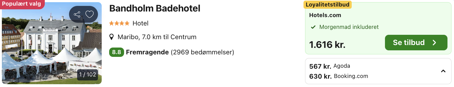 Bandholm Badehotel tilbud - Rejs365