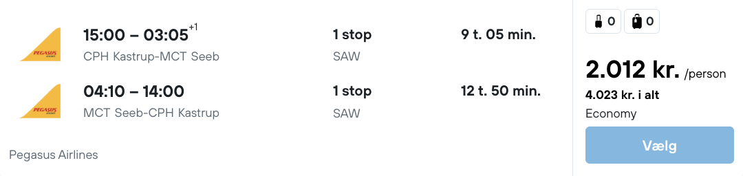 Muscat tilbud - Rejs365