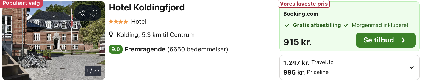Hotel Koldingfjord - Rejs365