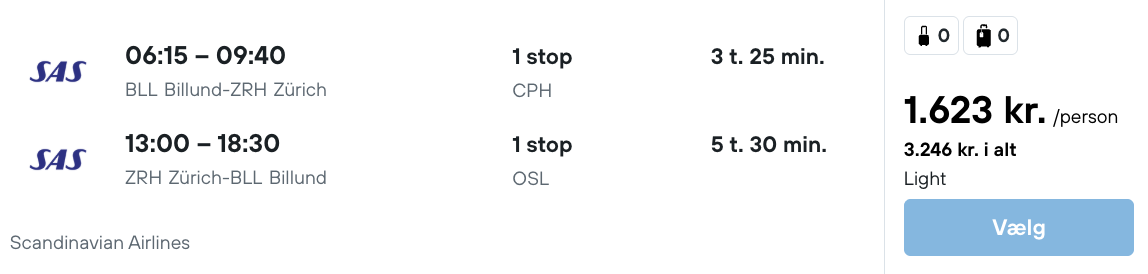 Zürich tilbud - Rejs365