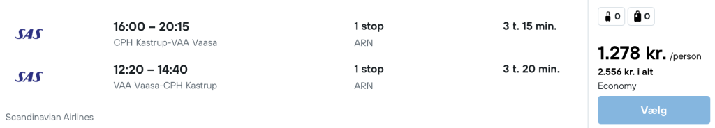 København - Vaasa - Rejs365