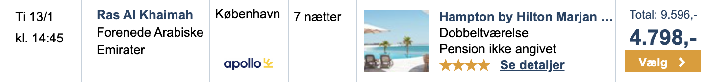 Ras Al Khaimah tilbud - Rejs365