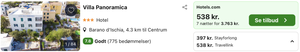 Hotel Ischia - Rejs365