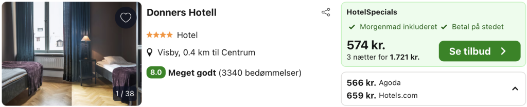 Hotel Gotland - Rejs365