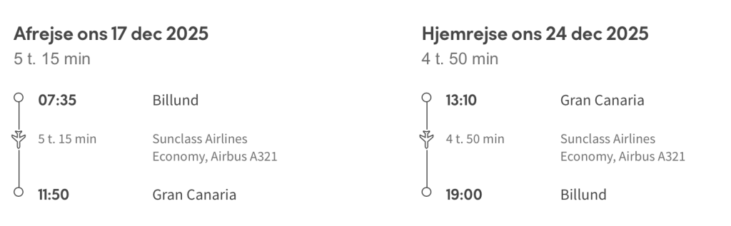 Billund - Gran Canaria - Rejs365