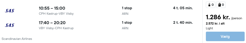 København - Visby - Rejs365