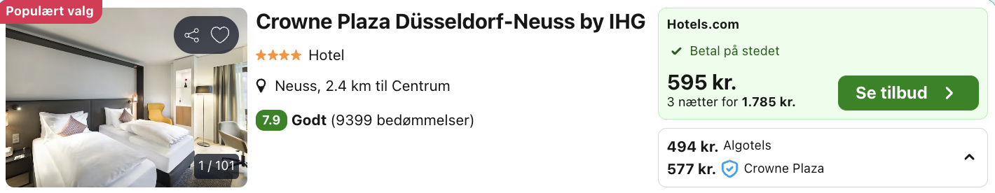 Düsseldorf tilbud - Rejs365