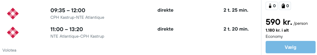 København - Nantes - Rejs365