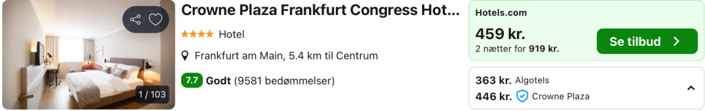 Hotel Frankfurt - Rejs365